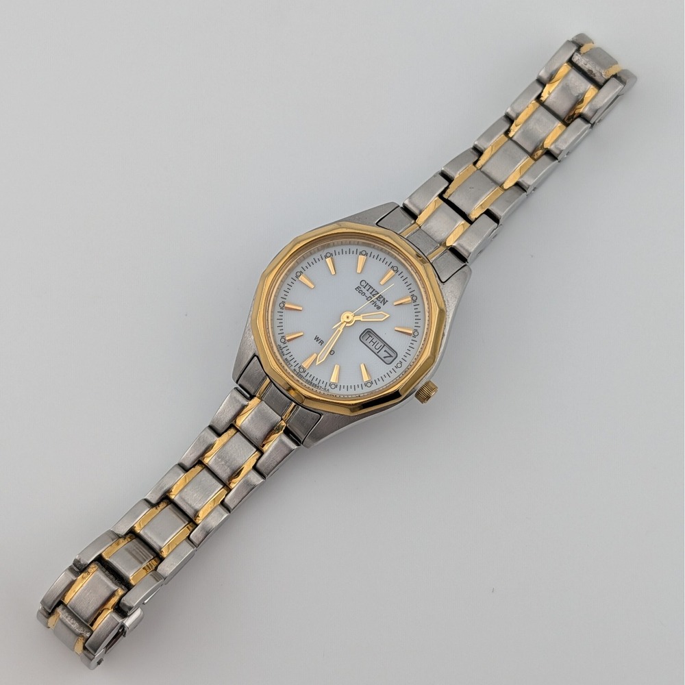 Citizen Corso - Two-Tone Silver and Gold Women's Eco-Drive Watch - Picture 9 of 10